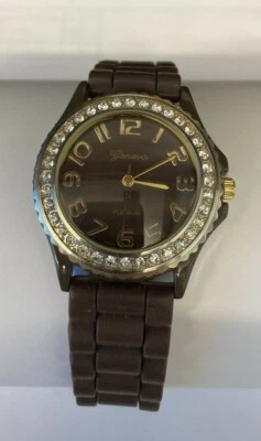 Reloj Geneva platino para mujer, #6886 Foto 1 de 2