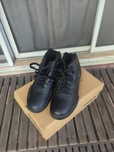 Reebok Workout Mid Junior Sneakers Black DV4673 Classic Retro Shoes Sz 4 Y2k - Picture 1 of 9