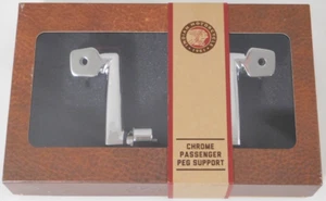 2014-2020 Indian Chief Motorcycle Chrome PINNACLE Passenger Foot Peg Supports OE - Picture 1 of 3
