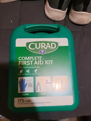 Kit Completo de Primeros Auxilios Curad en Estuche de Transporte de Plástico Duro Duradero 175 Artículos Nuevo Foto 1 de 3