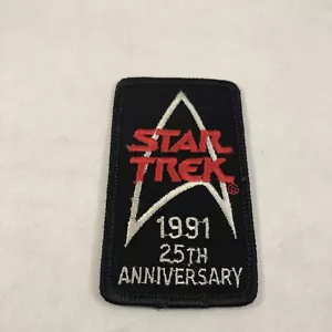 Parche 25 aniversario Star Trek vintage 1991 3,5 x 2 pulgadas - Imagen 1 de 11