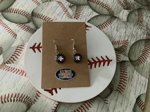 Houston Astros Dangle Earrings Cover