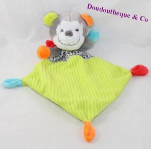 Flaches Kuscheltier Affe KINDERWÖRTER grau grün 34 cm (VI-22067) - Bild 1 von 2