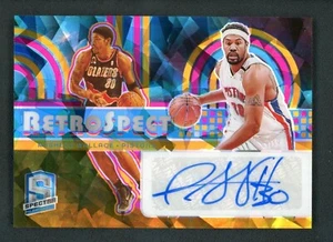 2023-24 Rasheed Wallace 12/35 Auto Panini Spectra Retro Spect Ice Crackeado - Imagen 1 de 2