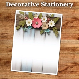 NEU - Dekorative Schreibwaren Designs (25 Blatt) 8,5 x 11 Premium Papier #9032 - Bild 1 von 3