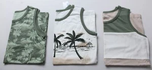Children's Place Boy's Pack Of Three Beach Tank Top EJ3 Multicolor Size XL NWT - Picture 1 of 10