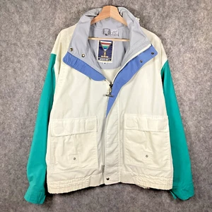 Vintage 1970s Mighty Mac Mens Retro Jacket Windbreaker Love Zip Boating Size 46 - Picture 1 of 19