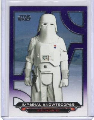 2017 Topps Star Wars Galactic Files Purple Imperial Stormtrooper 95/99 - Image 1 of 2