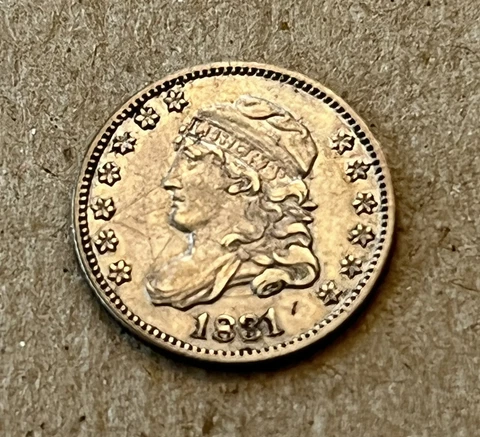 1831 US Capped Bust Half Dime Cover