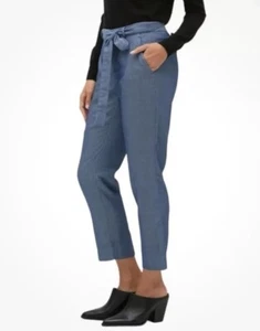 Neu mit Etikett Banana Republic Avery Knöchelhose zum Binden Taille 8 indigoblau Karriere Stadt Büro - Bild 1 von 16