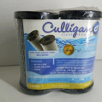 Culligan Drinking Water Filter Cartridge Two pack Fits Culligan US-316 - Image 1 of 4