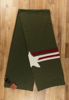 (SIN IMPUESTO ADUANERO) LORO PIANA Cellerina estrella verde cachemir puro bufanda tejida Foto 1 de 4