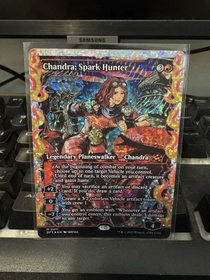 Chandra, Spark Hunter (Showcase) (Fracture Foil) Aetherdrift Foil #411 - Image 1 of 2