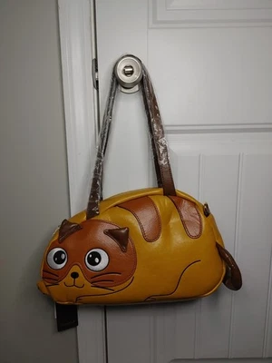 New Leather Hobo Bag Women Tote Purse Cute Cat Shape Crossbody Shoulder Purse - Image 1 of 4