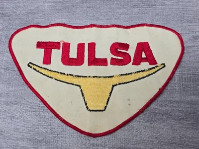 Vintage TULSA Oil Gas Company Large Patch - Very Rare - Image 1 of 4