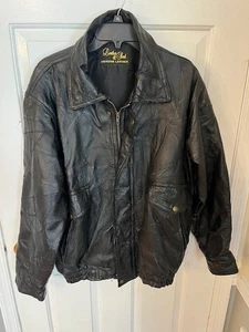 Chaqueta de cuero genuino Leather & Soul talla mediana - Imagen 1 de 5