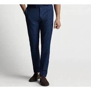 Nuevo con etiquetas Pantalón Peter Millar Surge Peformance Azul Marino Estampado Para Hombres W33 L32 $168 - Imagen 1 de 6