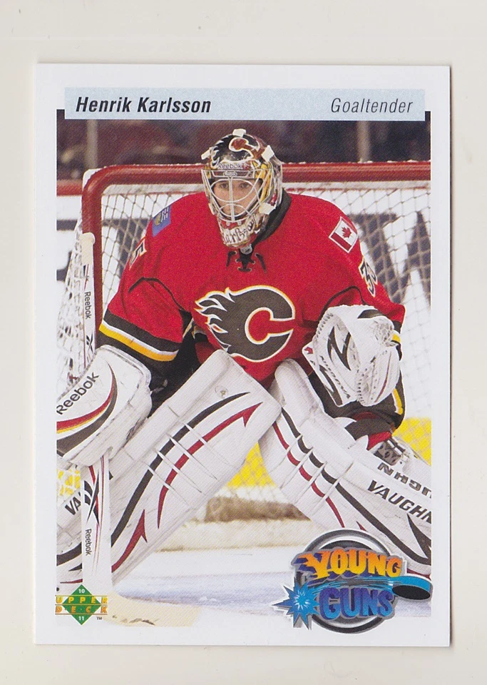 2010-11 Upper Deck Henrik Karlsson Young Guns 20th Anniversary Parallel Calgary - Image 1 of 1
