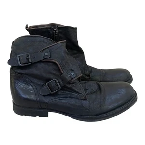 Rogue Black Leather Tanker Boots Men’s 11 - Picture 1 of 7