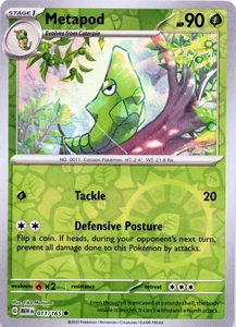 Metapod 011/165 - REVERSE HOLO - SV: Scarlet & Violet 151 - NM - Picture 1 of 2
