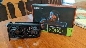 GIGABYTE WindForce GeForce RTX 5060 Ti 16GB GDDR7 PCI 5.0 x8 ATX Graphics Card - Picture 1 of 5