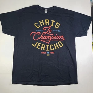 Chris Jericho Mens XL Le Champion AEW T-Shirt Wrestling Wrestler Tee WWE - Picture 1 of 5