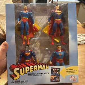 Superman Through the Ages Boxed Figure Set New 2006 DC Comics Amricons - Picture 1 of 5