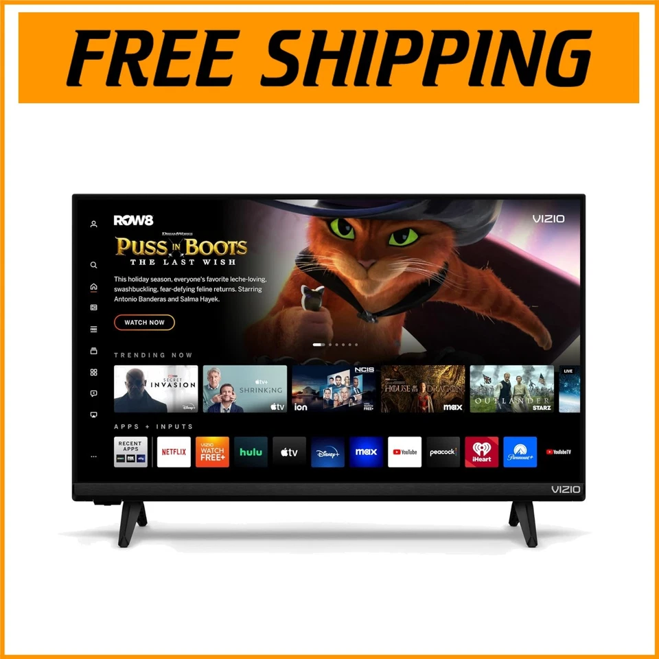 FHD 24-Inch Smart TV with 260+ Free Channels & Voice Remote - Compact Design - Image 1 of 4