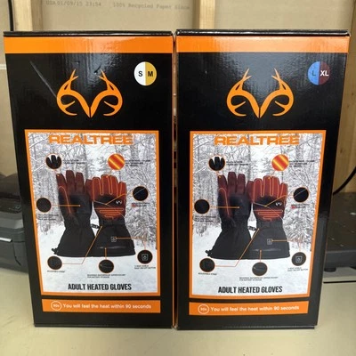 PICK SIZE - Realtree Adult Heated Gloves with Touchscreen Finger & 3 Heat Levels - Image 1 of 4