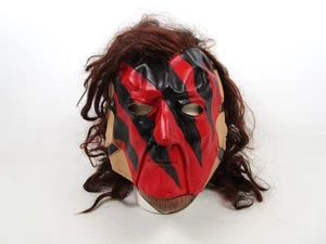 Vintage 1998 Kane WWF Titan Sports Wrestling Halloween Mask w/ Hair Attitude Era - Picture 1 of 14