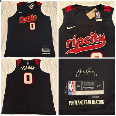 Nike Portland Trail Blazers Damian Lillard City Edition Swingman Jersey Sz 2XL - Image 1 of 4