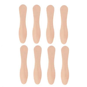 200 Pezzi Cucchiai Assaggiatore Legno Bastoncini Ghiaccioli Legno Bastoncini Legno Artigianato - Foto 1 di 11