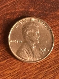 1960-D Lincoln Memorial Cents Small-Date,Double Struck ,grade XF ,error - Picture 1 of 2