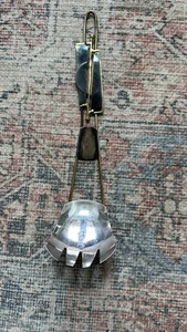 Servizio Forchetta e Cucchiaio Argento/Oro Metallo Spirale Design ��Su Manico Boho Artsy - Foto 1 di 3