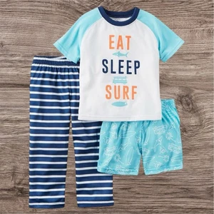 Conjunto de pijama Carters para niños talla 3T 3 piezas animales del océano pantalones cortos de surf nuevos con etiquetas - Imagen 1 de 1