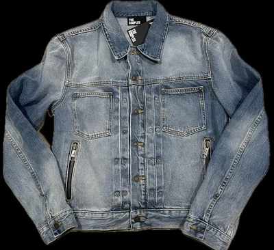 THE KOOPLES DENIM JACKET LIGHT WASH MEN’S SIZE S NWT $ 315 - Image 1 of 4