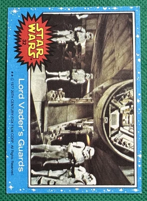 1977 Topps Star Wars Series 1 Blue Lord Vader's Guards #32 EX - Image 1 of 3