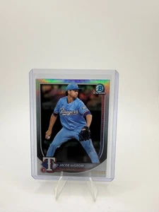 2025 Bowman Chrome Jacob deGrom Refractor 279/499 #47 Texas Rangers - Picture 1 of 2
