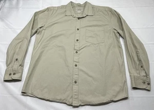 C.C. Filson Co. Shirt Men’s L Large Durable Drill Chino 6.5 oz Cotton Beige - Picture 1 of 7