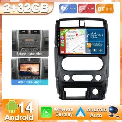 Android 14 Per Suzuki Jimny 3 2005-2019 Navi CarPlay Autoradio GPS Navi DSP DAB+ - Immagine 1 di 4