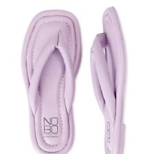 No Boundaries Women’s Puffy Flip Flops, Lavender Size 9