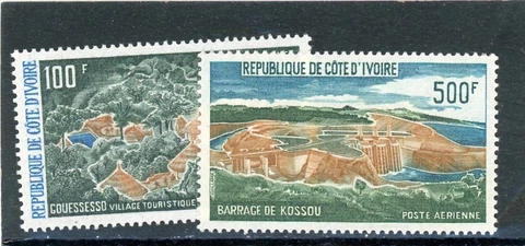 Ivory Coast 1972 Scott# C51,C53 Mint LH Cover