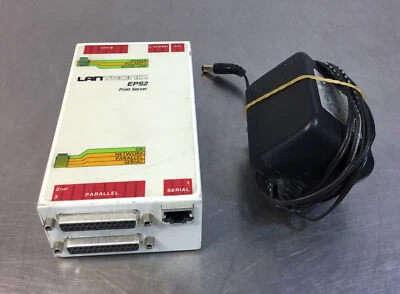 Lantronix EPS2 Print Server with Power Adapter     3D-7 - Image 1 of 4