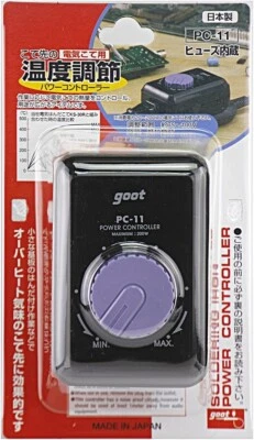 Controlador de energia Goot PC-11 para ferros de solda (20–200W, tensão ajustável) - Imagem 1 de 4