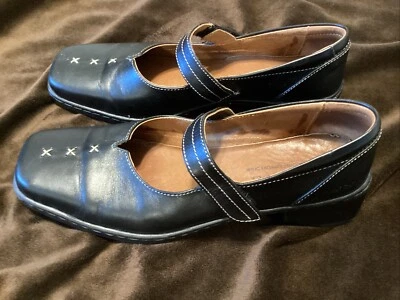 Zapatos de salón Josef Seibel para mujer de cuero negro cómodos talla 40 Foto 1 de 4