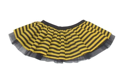 Ladies Bumble Bee Tutu Skirt Neon Yellow Black Striped Lengths 80s Fancy Dress