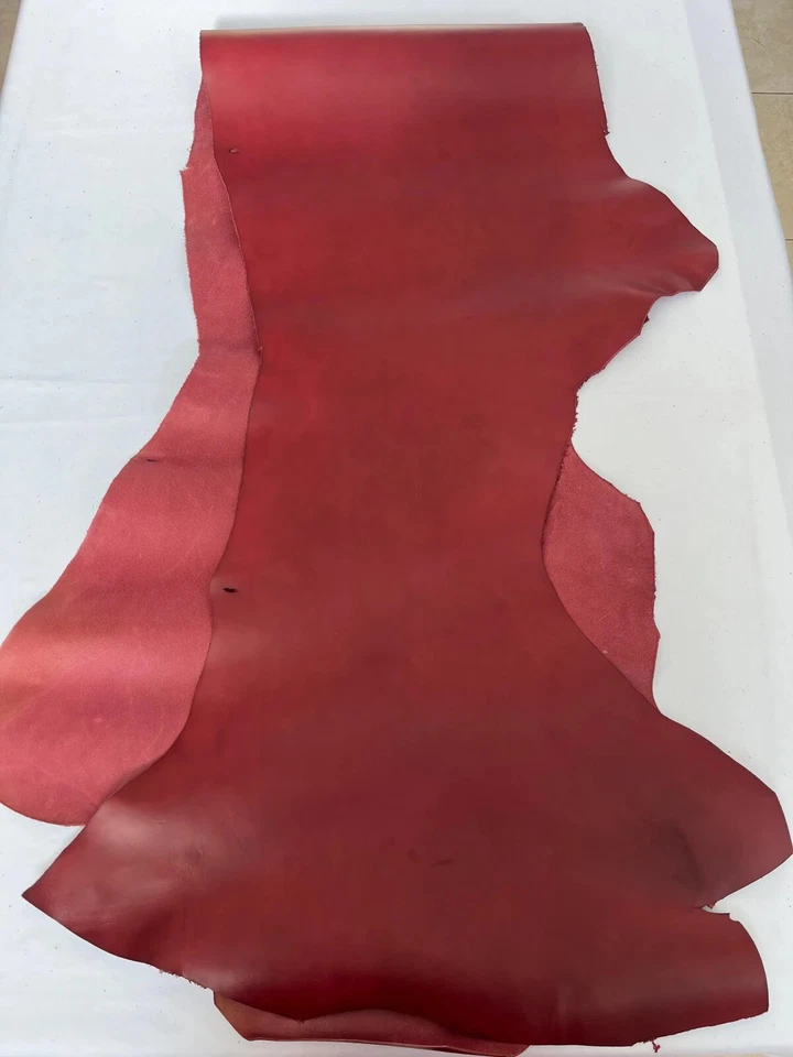 Couro vegetal completo de vaca, couro de vaca genuíno para artesanato grosso 4 oz (1,5 mm) - Imagem 1 de 4