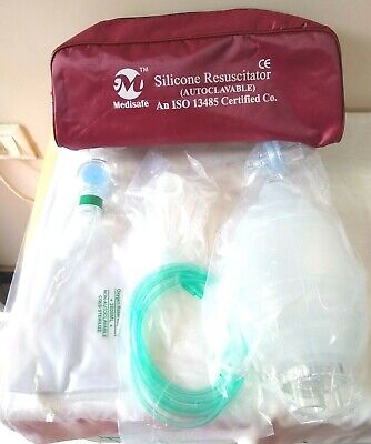 Resuscitator 1500 Ml Adult Size Manual Ambu Bag Oxygen Tube CPR First Aid Kit • 39.89$