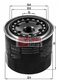 CLEAN FILTERS DF 861/A Oil Filter for TOYOTA - Bild 1 von 1