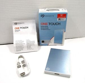 SEAGATE One Touch HDD 1TB Blue USB 3.0 Portable External Hard Drive (R)